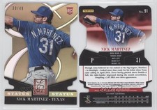 2014 Panini Donruss Elite Status Gold Die-Cut /49 Nick Martinez #91 Rookie RC