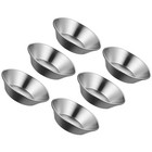 6pcs Aluminium Alloy Egg Tart Mold Premium Egg Tart Mold Smooth baking mold