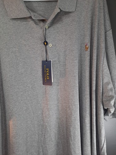 Polo Ralph Lauren Herren 4XLT TALL Stahlgrau Soft Touch Kurzarm Hemd Neu mit Etikett - Bild 5 von 12