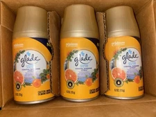 3 Glade Automatic Spray Refills Air Freshener Home and Coastal Sunshine Citrus