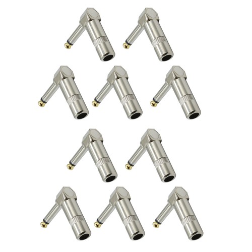 10PCS 1/4 TS Right Angle Mono Phone Plug Gold-plated Connectors for Pure Signal - Picture 6 of 15