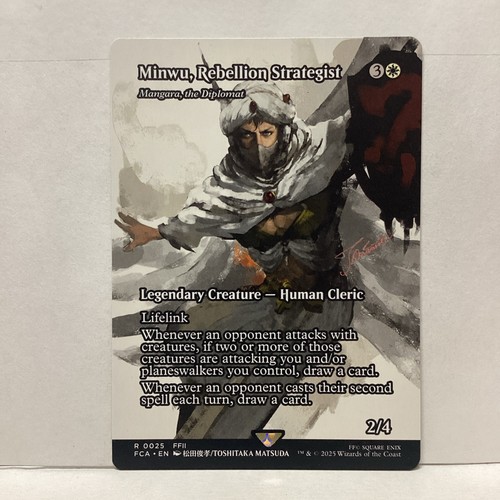 MTG Minwu, Rebellion Strategist Magic: The Gathering Final Fantasy #0025