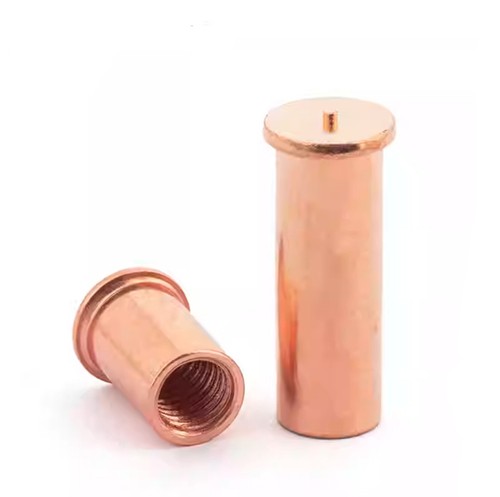 Copper Plated Internal Thread Weld Studs for Capacitor Discharge Welding M3 M4 - Picture 10 of 12