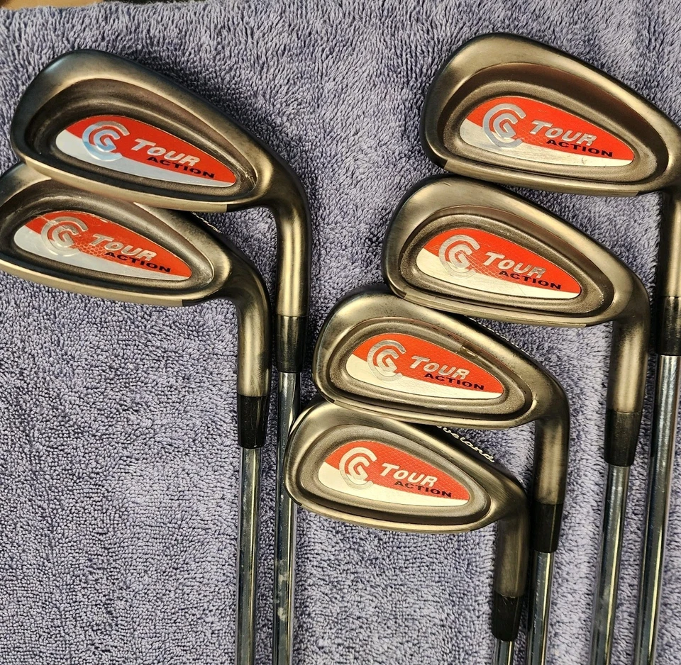 Cleveland Tour Action Black Gunmetal Red Iron Set 5-PW Steel Regular Flex - Image 2 of 4