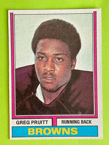Greg Pruitt 1974 Topps Rookie Football Card #110 – Cleveland Browns Running Back - Picture 1 of 2