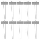 10 Pcs Stainless Steel Plant Tags Metal Insert Cards Garden Labels