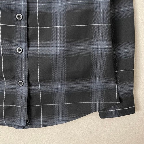 Dixxon Hemd Damen Small schwarz grau The Acacia Strain kariert Grunge Motorrad - Bild 5 von 13