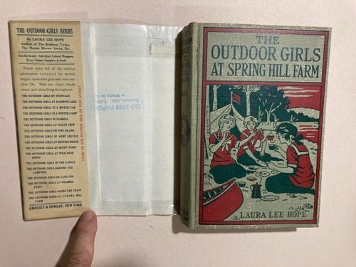 THE OUTDOOR GIRLS AT SPRING HILL FARM by Laura Lee Hope HBDJ 1927 FIRST EDITION - Picture 4 of 7