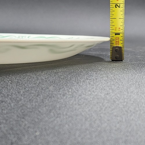 3 Corelle Emily Essteller 10,25" Grün Wirbelmuster Corning Ware USA - Bild 11 von 11