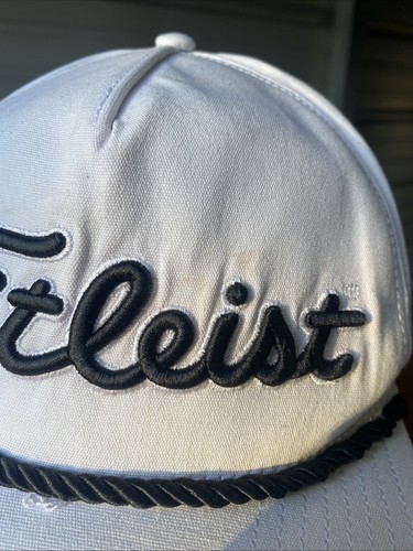 Sombrero Titleist Tour Cuerda Blanco/Negro Ajustable Snapback PROV1 FJ - Imagen 3 de 10
