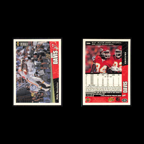Willie Davis #344 1996 Collectors Choice Houston Oilers Football Card NFL NM - Picture 3 of 3