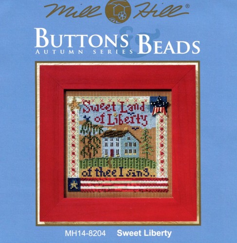 Sweet Liberty Cross Stitch Kit Mill Hill 2008 Buttons & Beads Autumn MH148204 - Picture 3 of 3