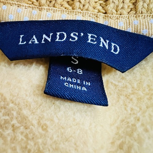 Lands' End Mustard Yellow Soft Cozy Zip up Jacket Womens Size Small 6/8 - Picture 7 of 8