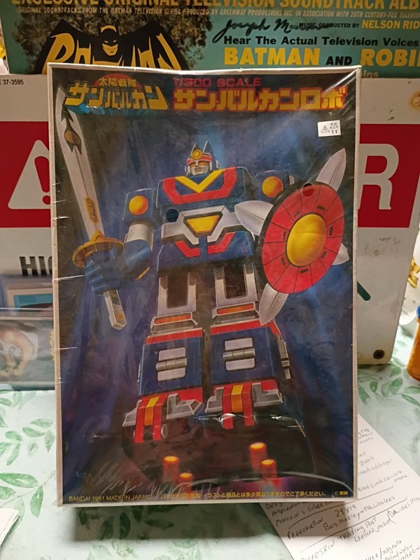 "BANDAI TAIYO SENTAI SUN VULCAN ROBO" 1981 ORIGINAL SEALED MODEL KIT 1/300 SCALE