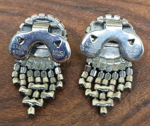 Vintage Musi Schuhclips mit Strass & Perlen, schöner Zustand - Bild 6 von 7