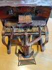 Tin Piano Player Model Copper Colour. Stands 28cm High 28cm Wide 26cm Deep