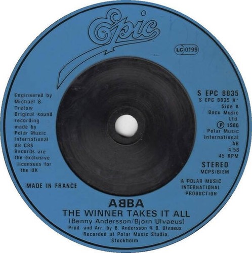 ABBA - The Winner Takes It All (VINYL) - Picture 4 of 5
