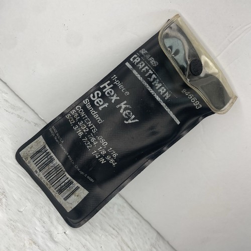 Hex Key Set 11Pc - Vintage Sears Craftsman 946693 - Complete - Used - Picture 14 of 24