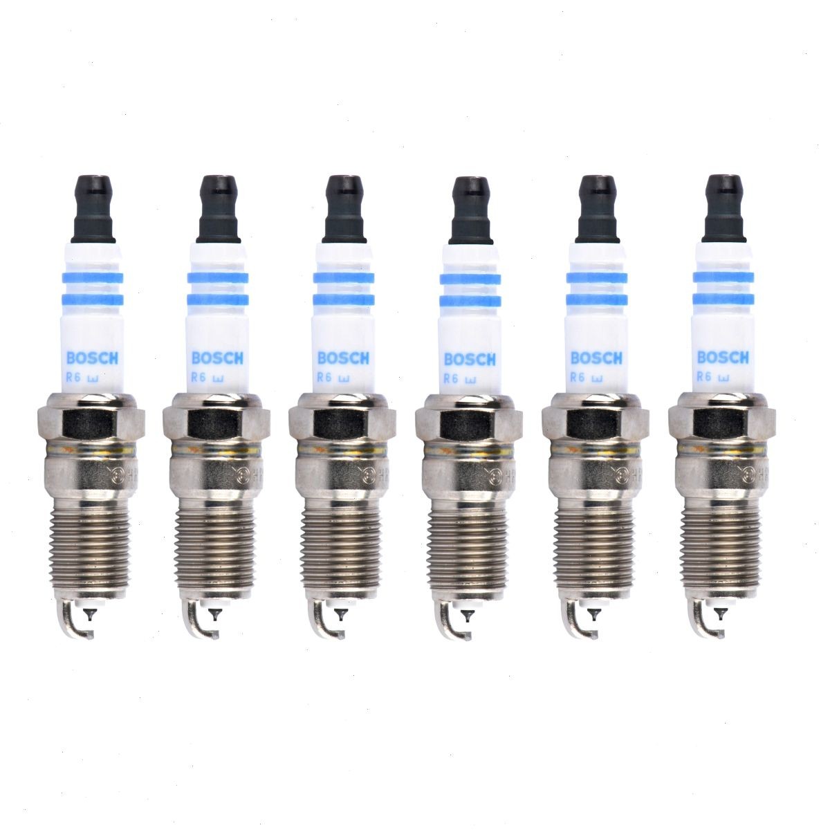 6 pc Bosch Double Iridium Spark Plugs for 1997-2000 Isuzu Hombre 4.3L V6 he