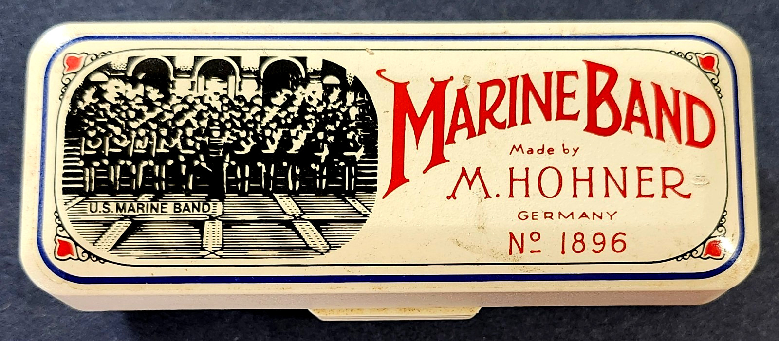 Harmonica ~ Marine Band by M. Hohner No 1896 (Key of G) A440 Made in Germany