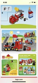 Lego DUPLO Fire Truck (10592) No Axe.