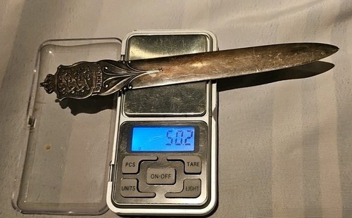 Vintage Solid Sterling Silver Prima Danmark Letter Opener free shipping  - Picture 10 of 10