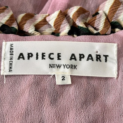 Apiece Apart Seide Cropped Top Damen 2 Chevron Resortwear Boho Designer Luxus - Bild 13 von 15