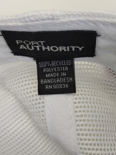 Port Authority Buick Service Sombrero Azul Blanco Snapback Malla Gorra Béisbol Camionero - Imagen 6 de 6