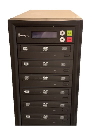 Duplicateur CD / DVD enregistré 1-7 24x - Noir Gris Rx-dvd-7 Testé Fonctionne Copieur - Photo 8/13