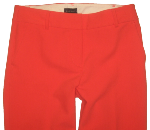 Talbots Hampshire koralle Stretch Webmischung Knöchel vorne flach 4-Pocket Hose 4 - Bild 2 von 8