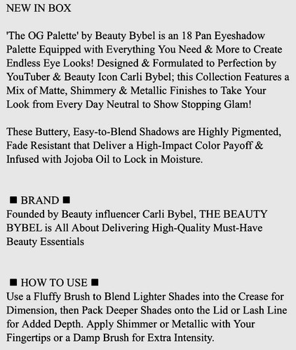 THE BEAUTY BYBEL Lidschattenpalette ~ The OG Collection ~ 32 Farbtöne ~ Neu im Karton ~ leuchtend - Bild 9 von 23