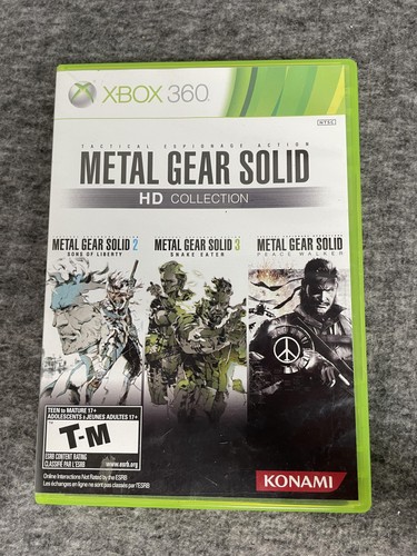 Metal Gear Solid HD Collection Xbox 360 Complete CIB 2 Discs Manual Tested Konam
