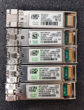 Lot of (5) Genuine Cisco SFP-10G-LR 10Gig SFP...