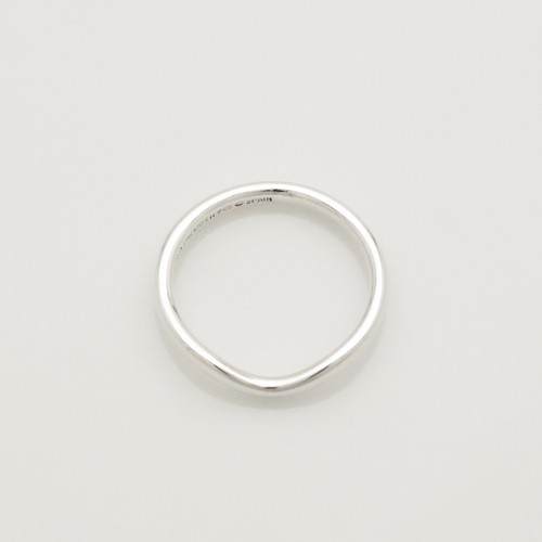 Tiffany & Co. Elsa Peretti Curved Ring Size 5.25 Sterling Silver 925 w/Pouch - Picture 7 of 11