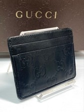 GUCCI Guccissima Leather Card Case Business Card Holder Pass Case