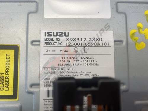 2017 Isuzu D-max Eiger Factory Standard Radio 2012-2021 8983122880 - Picture 3 of 13
