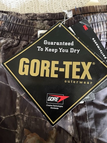 CABELAS VERSATEC INS GORETEX RNWR PANT REG NEW BREAK-UP MOSSY OAK MENS LRG NWT - Picture 4 of 22