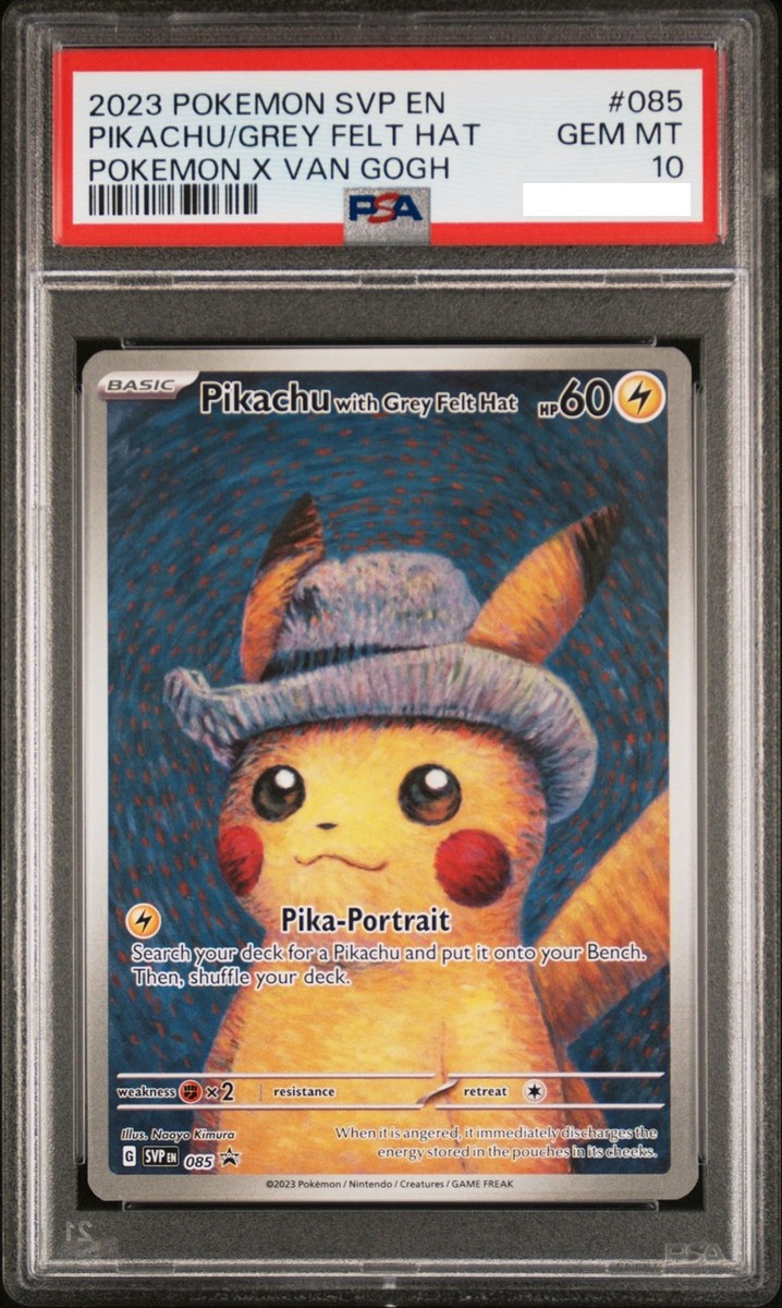 PSA 10 Van Gogh Pikachu with Grey Felt Hat SVP EN 085 Promo