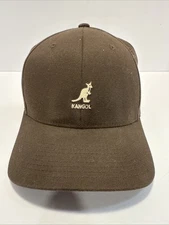 KANGOL Logo Wool FlexFit Fitted Baseball Cap L/XL