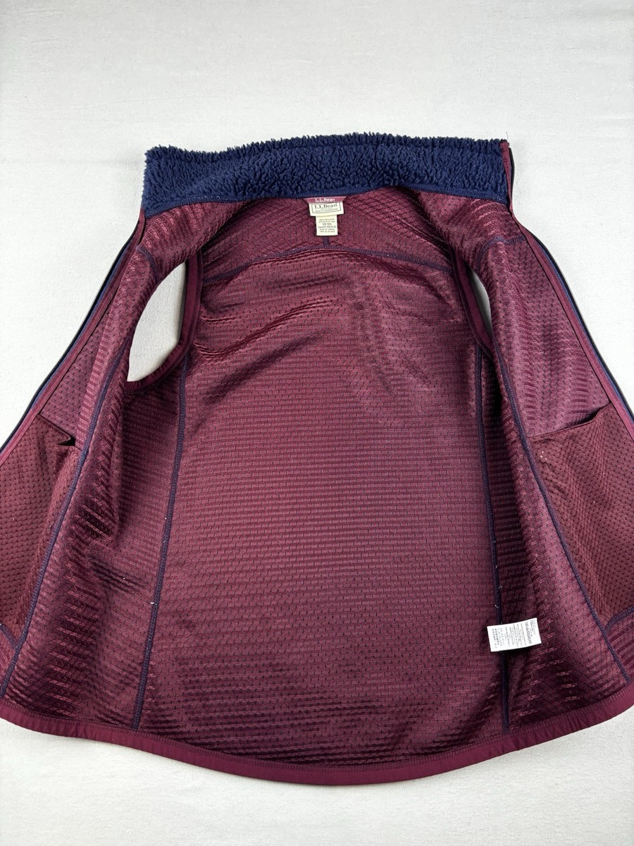 LL Bean Berber Thick Sherpa Deep Mountain Pile Fleece Vest