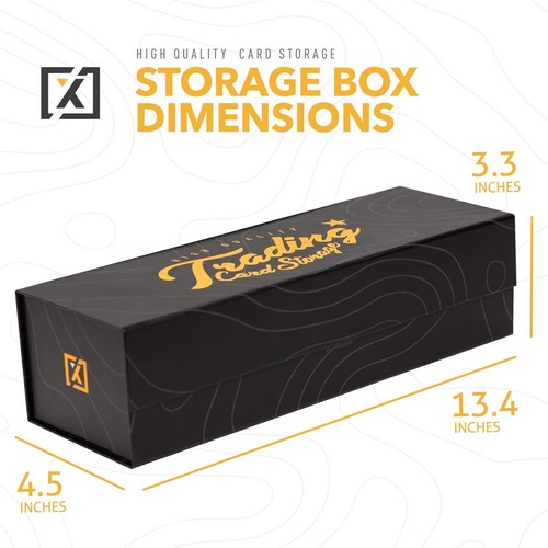 3 Pack Trading Card Box | Magnetic Closure, Labels Incl. - Picture 9 of 10