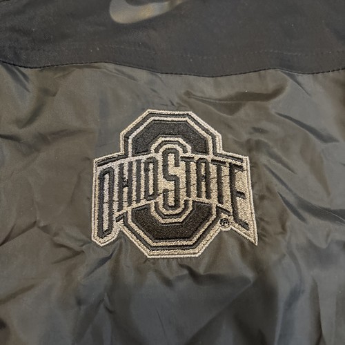 Ohio State Buckeyes Jacket Mens L Black Pullover Windbreaker 1/4 Zip Storm Fit - Picture 6 of 10