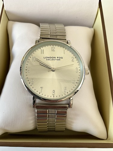 Orologio London Fog Baldwin 37 mm rotondo EZ elastico bracciale espansione (LF057) nuovo con scatola - Foto 8 di 9