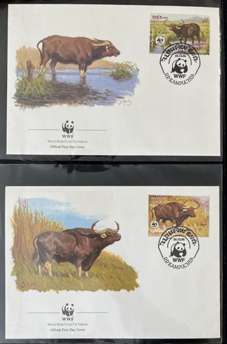 World Wildlife St Kitts Monkeys Turks 1986 WWF FDC Covers Postcards (30+))MK8208 - Picture 10 of 17