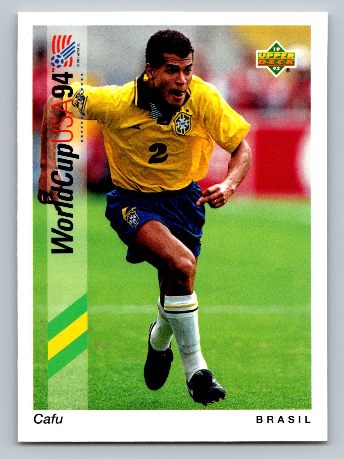 1993 Upper Deck World Cup 94 Preview #73 Cafu   Brazil English/Spanish
