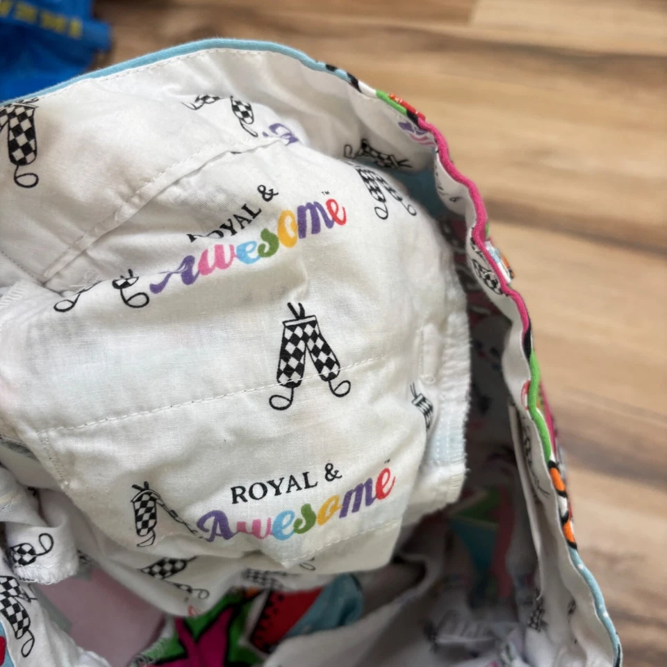 Royal & Awesome 短裤男式 26 蓝色高尔夫全印花 9 — 第 4/4 张图片