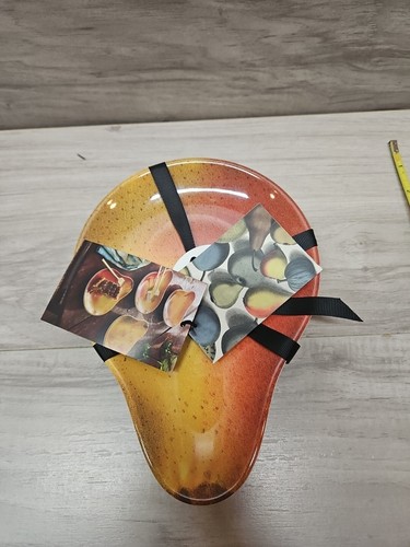 JOHN DERIAN x TARGET 4pk Melamine PEAR Shaped Dessert Plates 9"x7", NEW NWT RARE - Picture 1 of 4