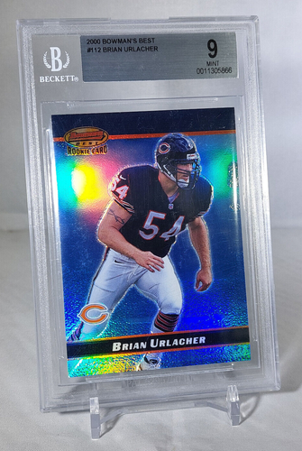 2000 Bowman's Best Brian Urlacher #112 /1499 Chicago Bears Rookie RC BGS 9 - Picture 1 of 2
