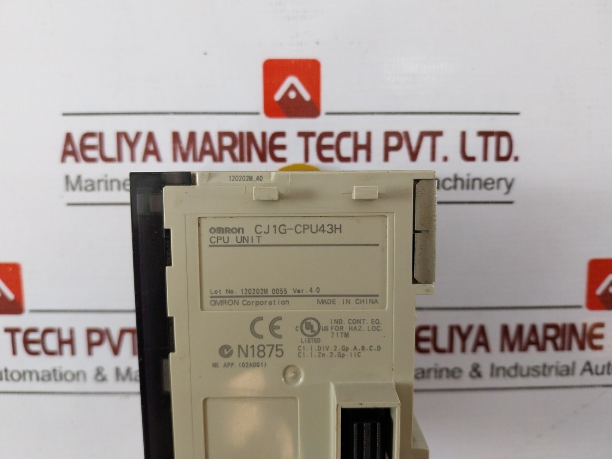 Omron CJ1G-CPU43H Programmable Controller CPU Unit, Ver. 4.0 | eBay