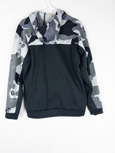 Nike Hoodie Men Small Camo Patchwork Dri Fit Pullover Fleece Swoosh Pockets - Picture 5 of 10